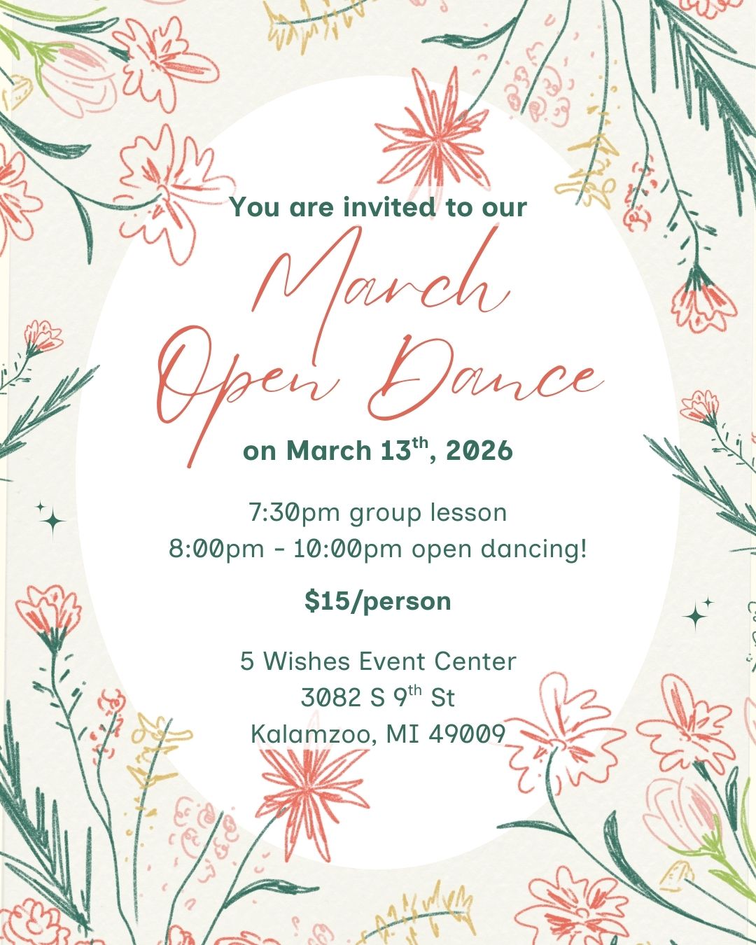 March Open Dance